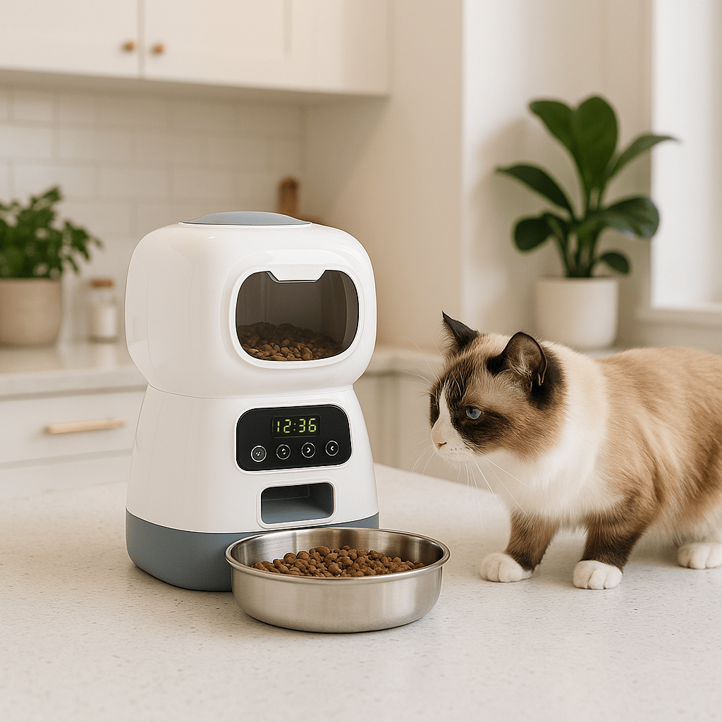 distributeur de croquettes pour chat - universmiaou