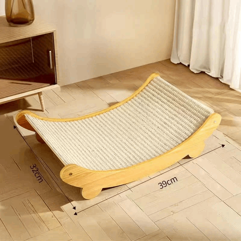 Coussinets Ă gratter en bois pour chats - universmiaou