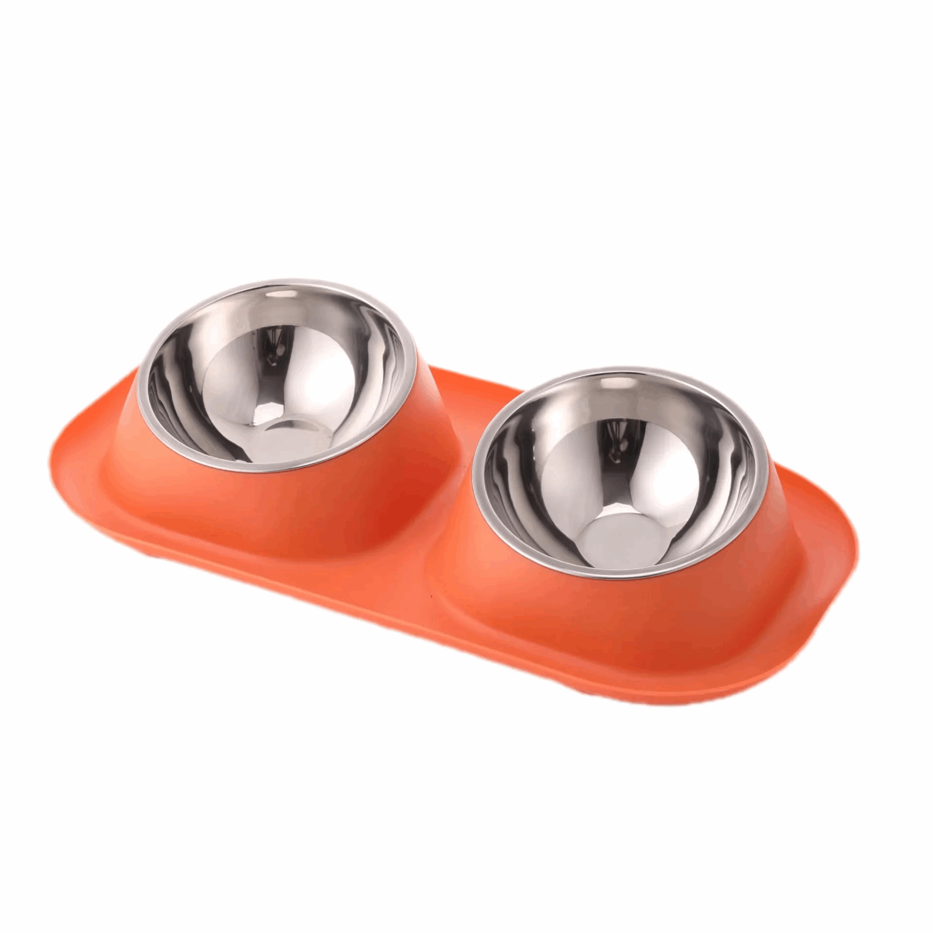 Gamelle double en acier inoxydable - universmiaou
