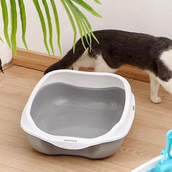 Bac à litière amovible semi - fermé pour chats - universmiaou