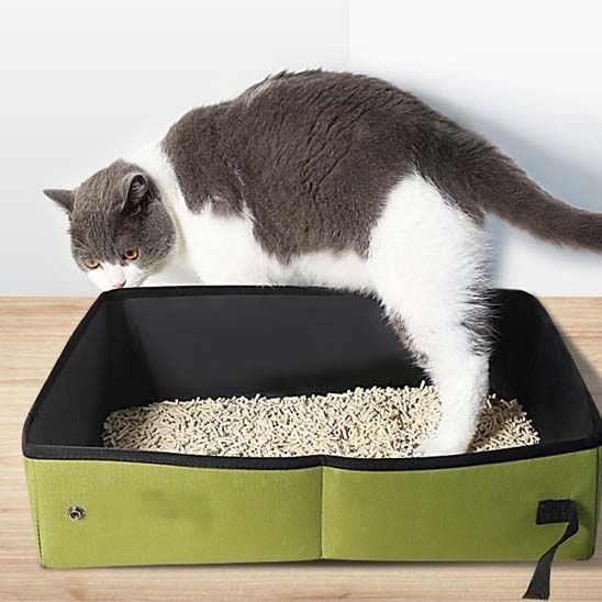 Bac à litière de voyage pliable et transportable - universmiaou