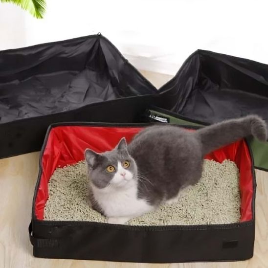 Bac à litière de voyage pliable et transportable - universmiaou