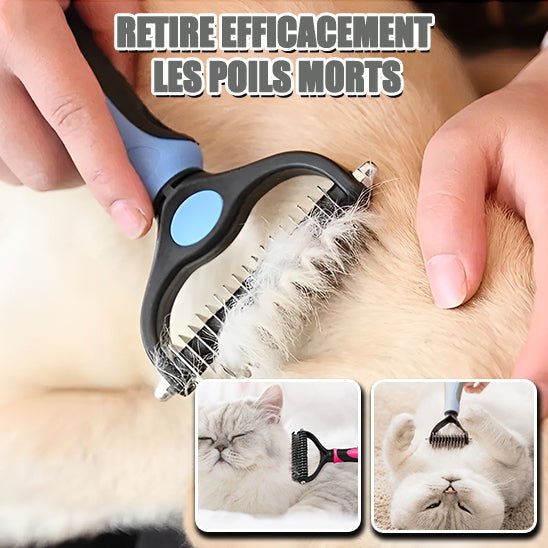 Brosse de toilettage pour animaux de compagnie - universmiaou