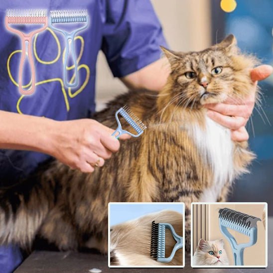 Brosse démêlante de poils morts pour chats - universmiaou