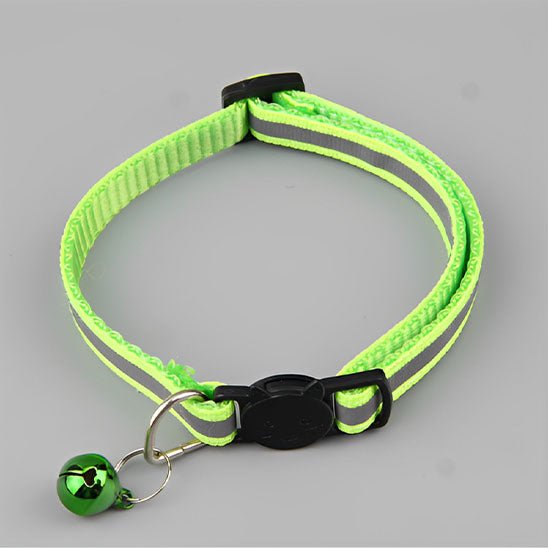 Collier réfléchissant pour chat avec cloche - universmiaou