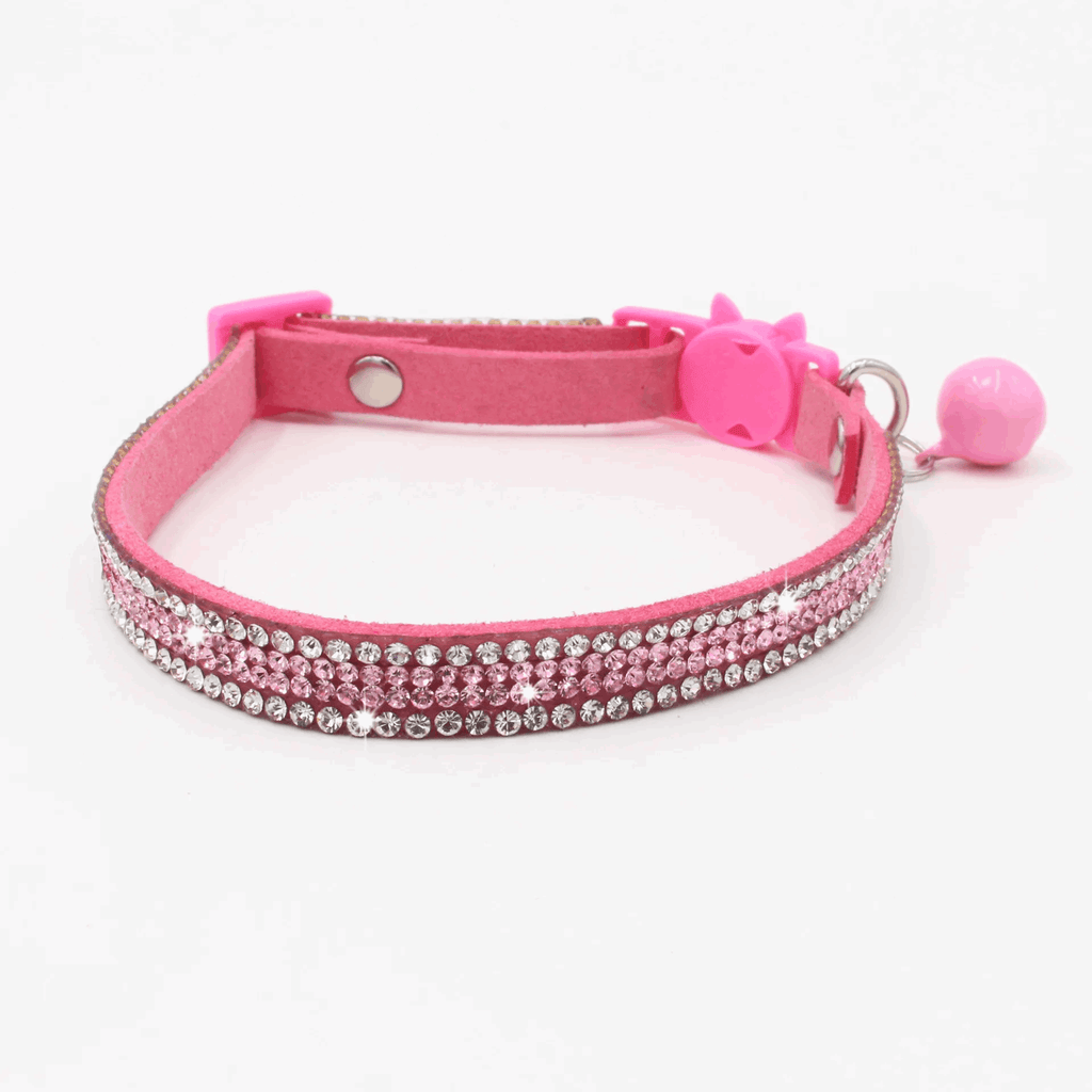 Collier réglable avec strass étincelants pour chats - universmiaou