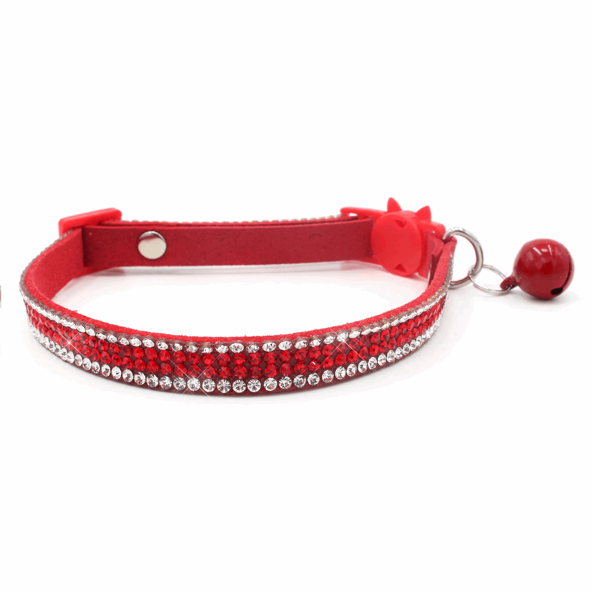 Collier réglable avec strass étincelants pour chats - universmiaou