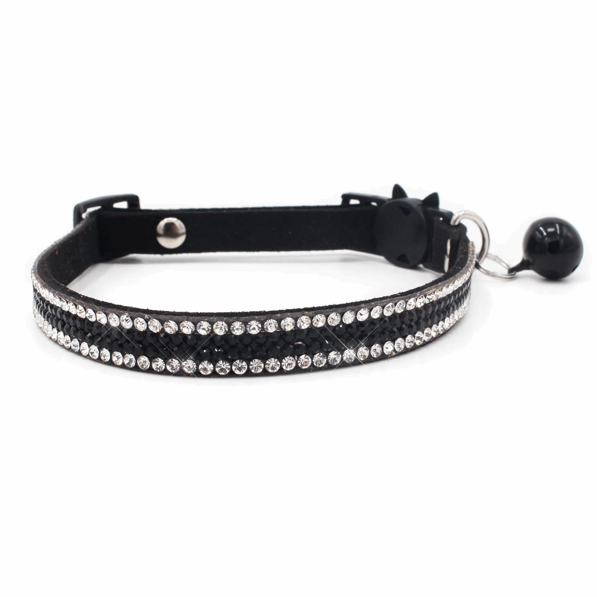 Collier réglable avec strass étincelants pour chats - universmiaou
