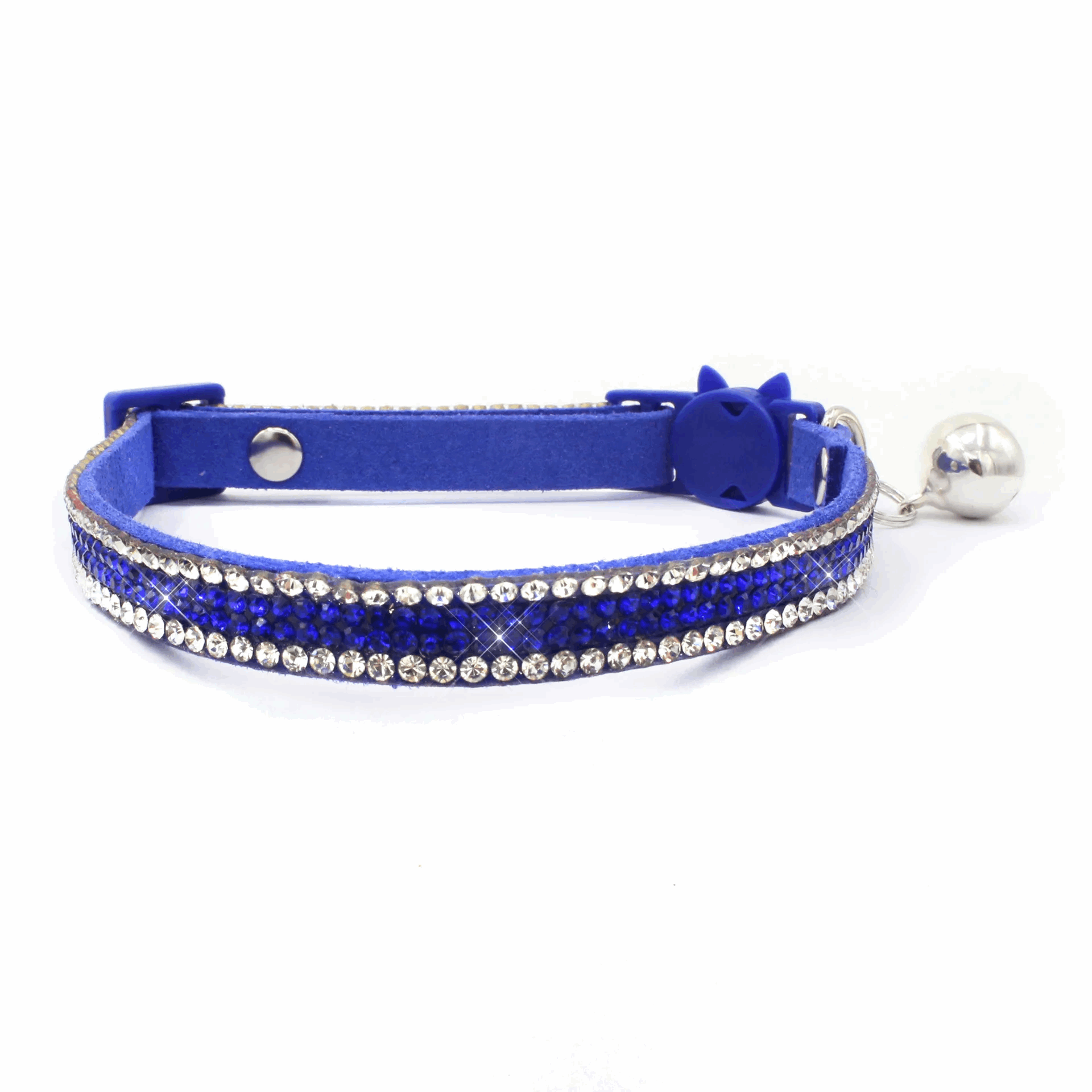 Collier réglable avec strass étincelants pour chats - universmiaou
