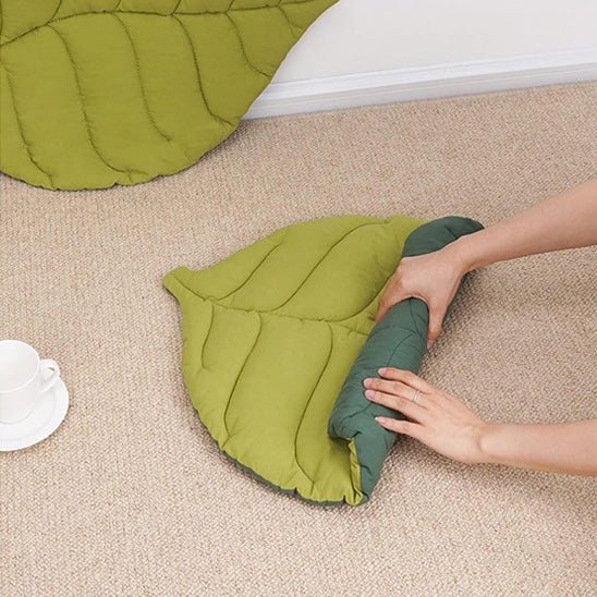 Coussin en forme de feuille pour chat - universmiaou