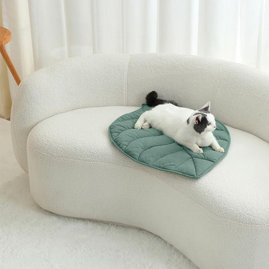Coussin en forme de feuille pour chat - universmiaou