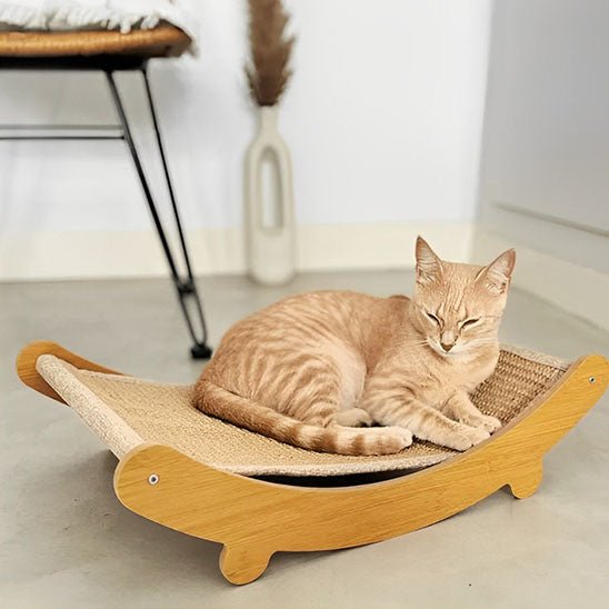 Coussinets à gratter en bois pour chats - universmiaou