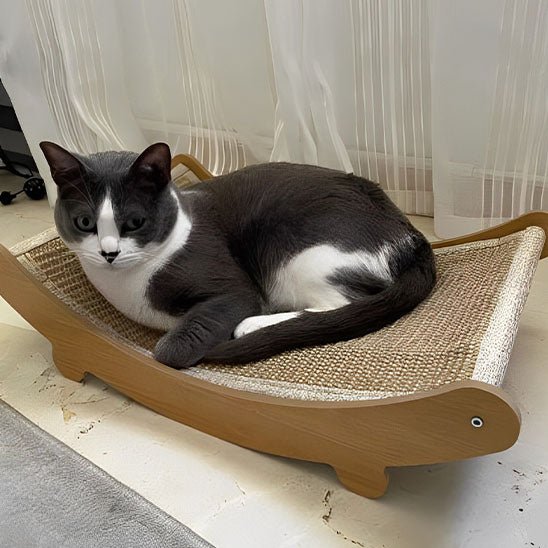 Coussinets à gratter en bois pour chats - universmiaou