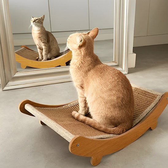 Coussinets à gratter en bois pour chats - universmiaou