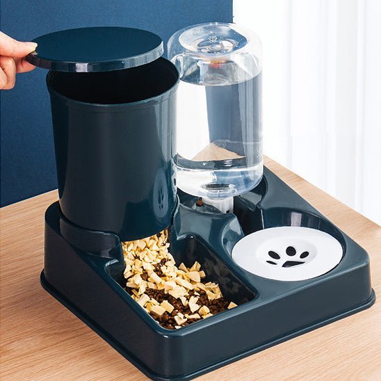 distributeur d'eau et de croquettes automatique pour chat - universmiaou