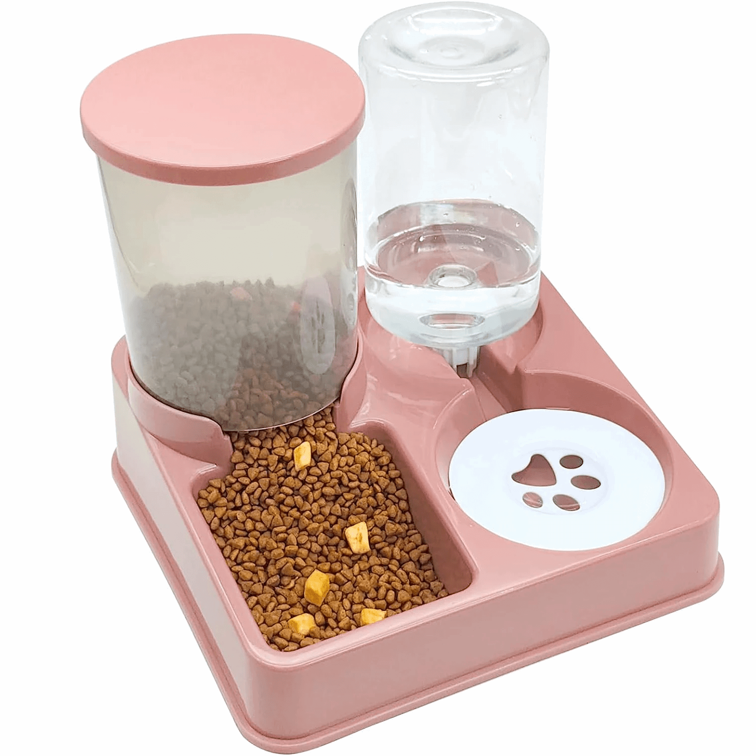 distributeur d'eau et de croquettes automatique pour chat - universmiaou