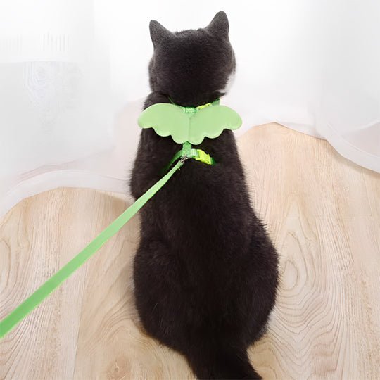 Ensemble harnais et laisse ailes d'ange pour chats - universmiaou