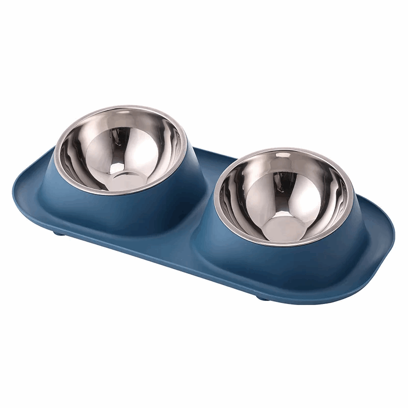Gamelle double en acier inoxydable - universmiaou