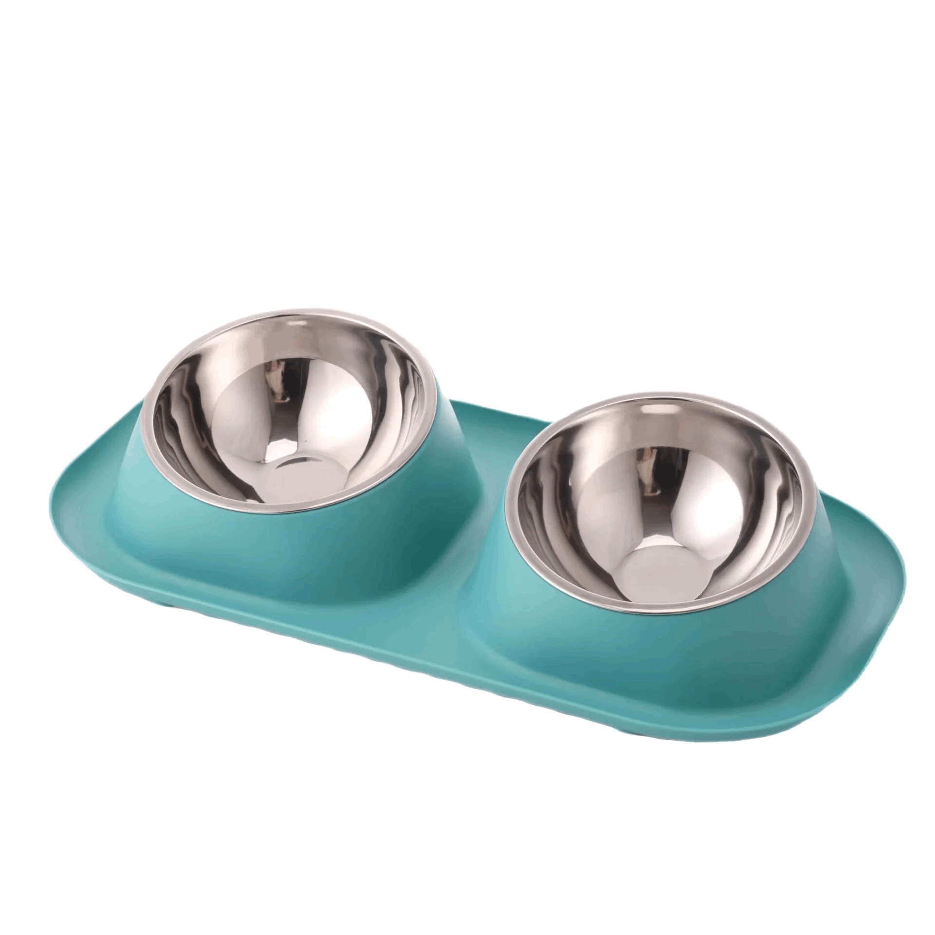 Gamelle double en acier inoxydable - universmiaou