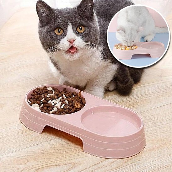 Gamelle double pour chat - universmiaou