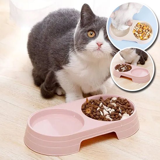 Gamelle double pour chat - universmiaou
