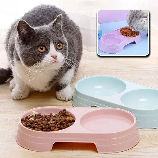 Gamelle double pour chat - universmiaou