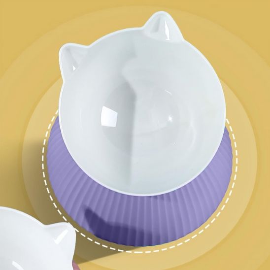 Gamelle surélevée avec support de protection - universmiaou