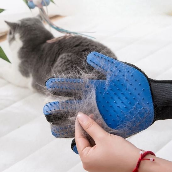Gants en caoutchouc pour poils de chat - universmiaou