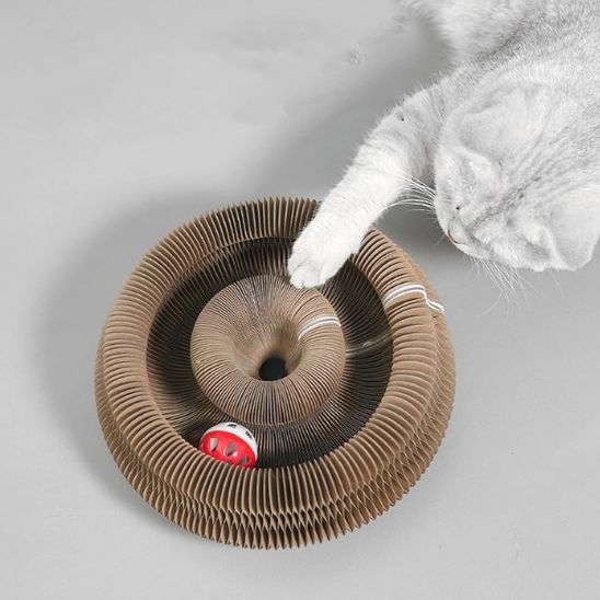 Griffoir magique pliable avec balle pour Chat - universmiaou