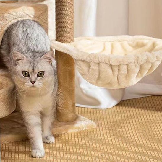 hamac chaud et confortable en peluche pour chat - universmiaou