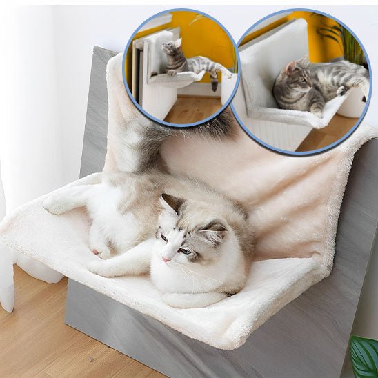 Hamac de luxe hivernal pour chats - universmiaou
