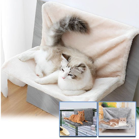 Hamac de luxe hivernal pour chats - universmiaou