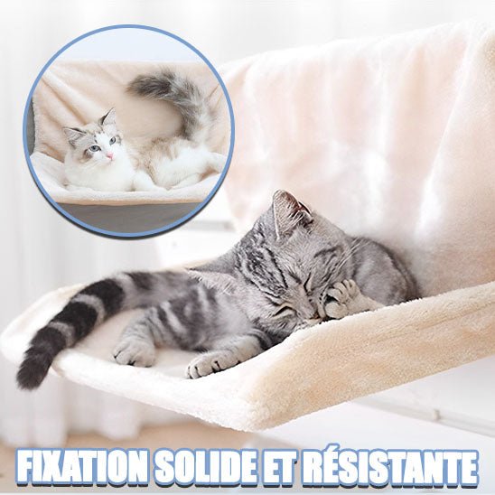 Hamac de luxe hivernal pour chats - universmiaou