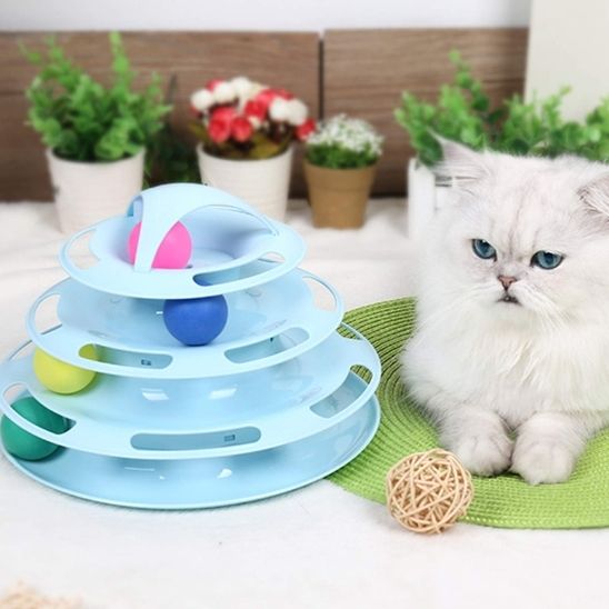 Jouet en forme de tour spatiale pour chat - universmiaou