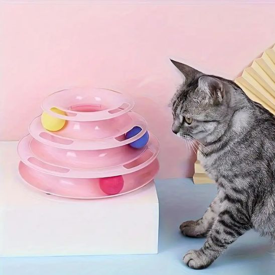 Jouet en forme de tour spatiale pour chat - universmiaou