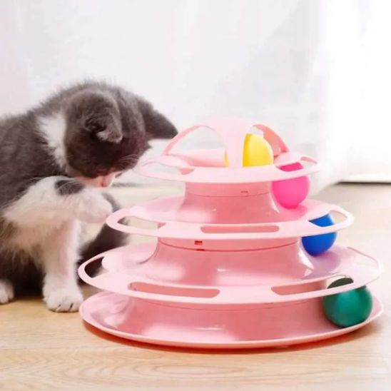 Jouet en forme de tour spatiale pour chat - universmiaou