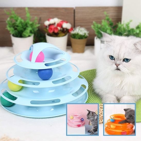 Jouet en forme de tour spatiale pour chat - universmiaou