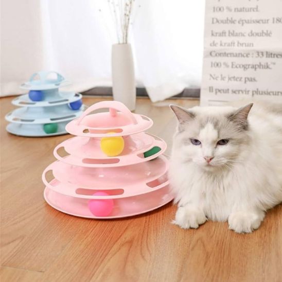 Jouet en forme de tour spatiale pour chat - universmiaou