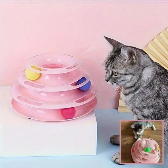 Jouet en forme de tour spatiale pour chat - universmiaou