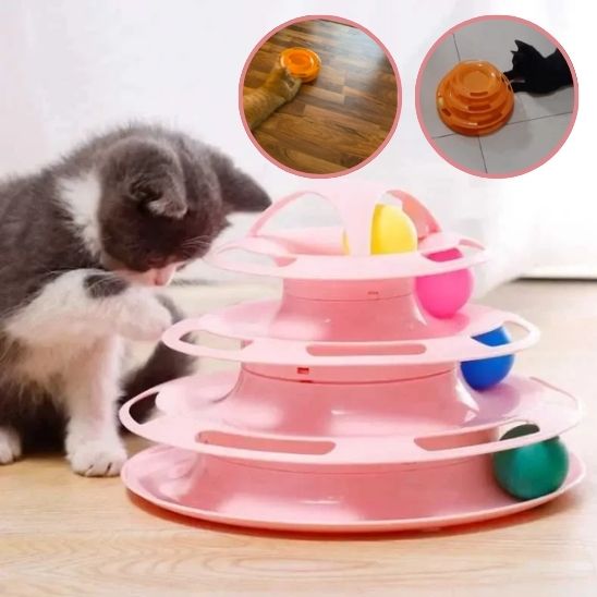 Jouet en forme de tour spatiale pour chat - universmiaou
