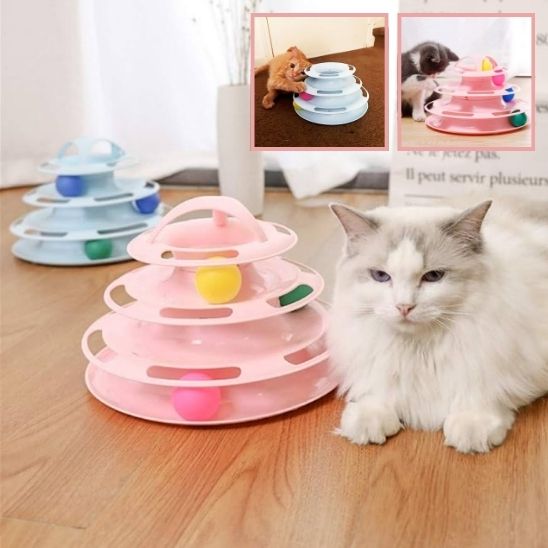 Jouet en forme de tour spatiale pour chat - universmiaou