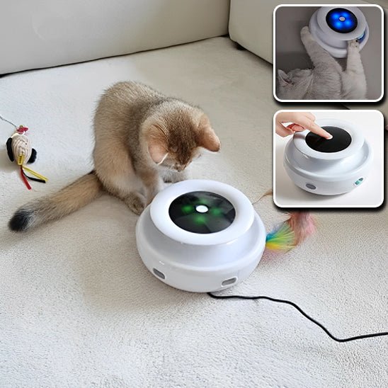 jouet intelligent avec plume amusant pour chat - universmiaou