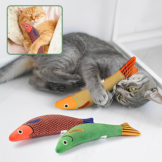 Jouet interactif en forme de poisson pour chat - universmiaou