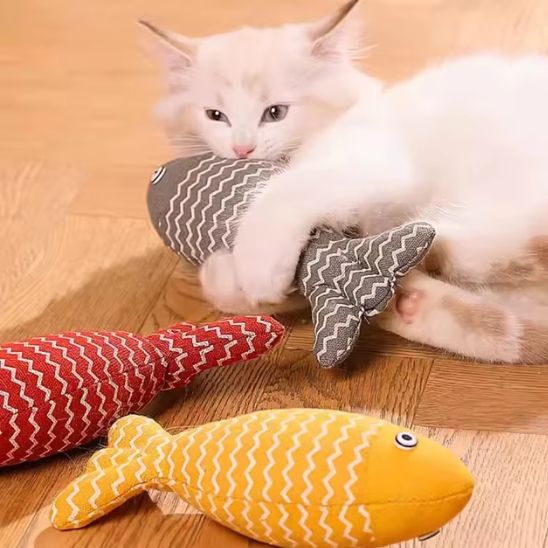 Jouet poisson interactif pour chat - universmiaou