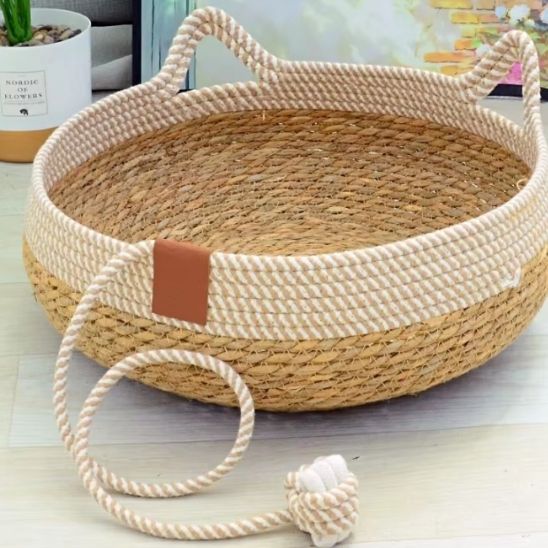 panier osier pour chat - universmiaou