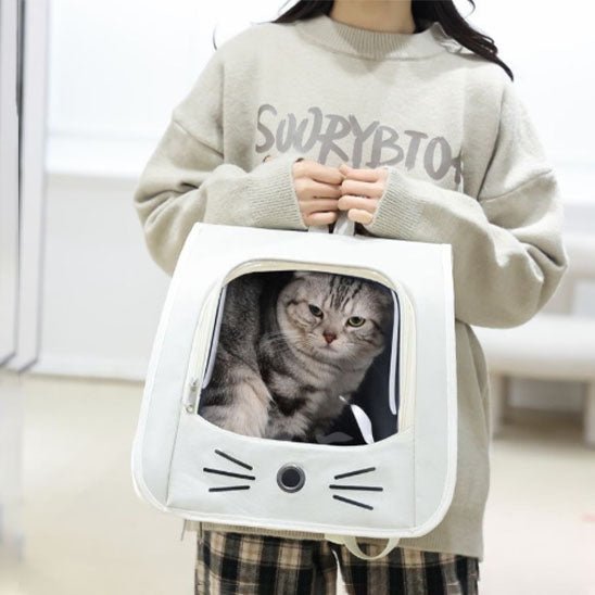 sac de transport à dos pour chat - universmiaou