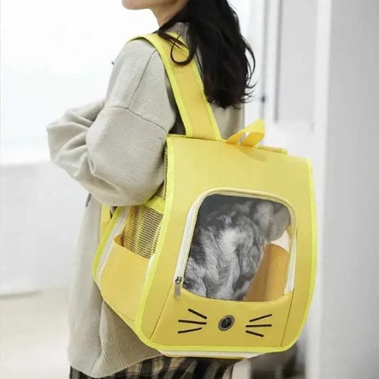 sac de transport à dos pour chat - universmiaou