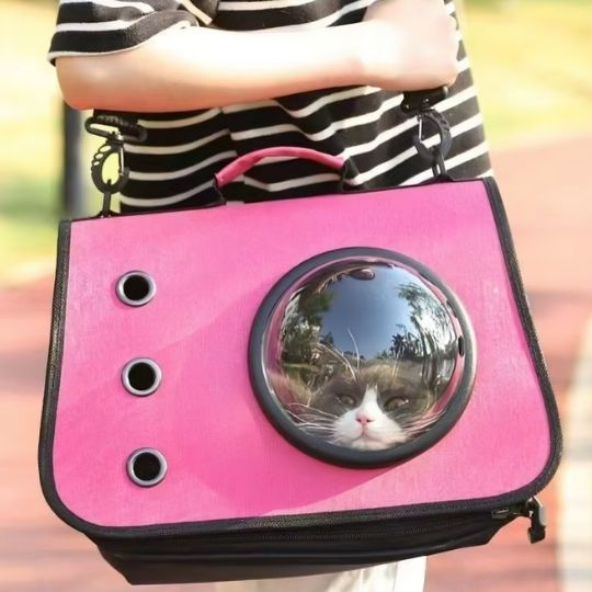 Sac de transport en bandoulière pour chats - universmiaou