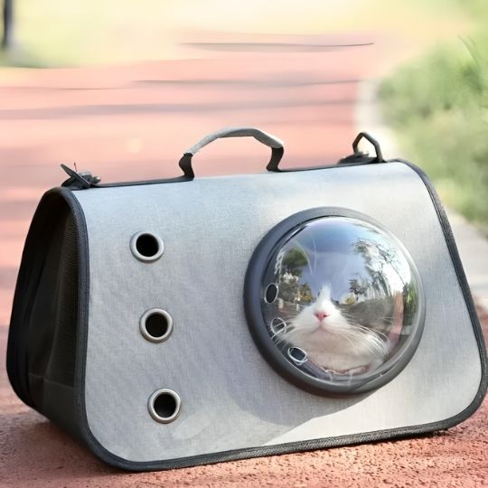 Sac de transport en bandoulière pour chats - universmiaou
