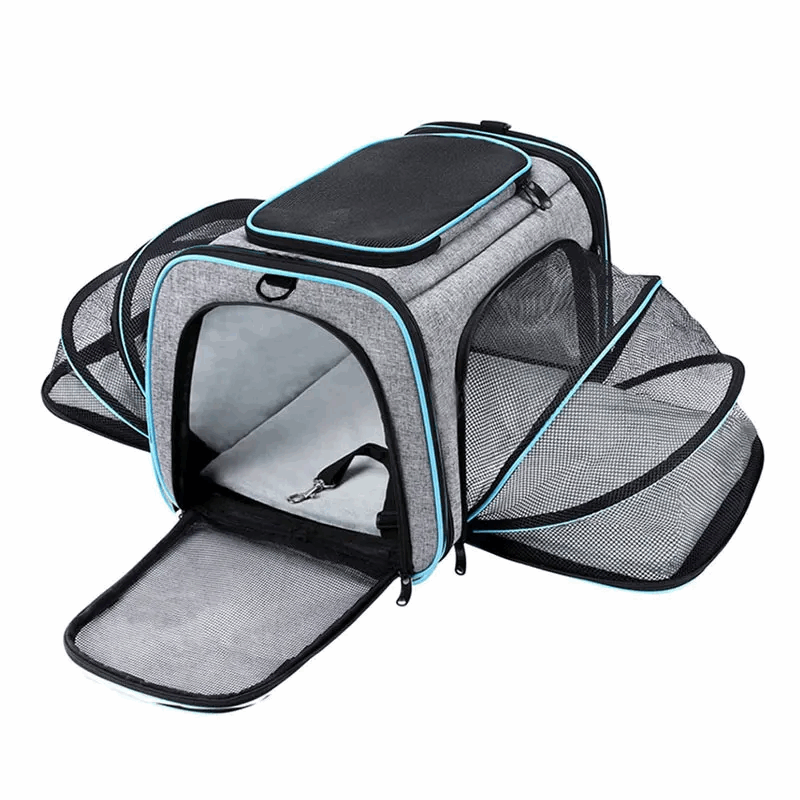 Sac de transport respirant et extensible pour chat - universmiaou